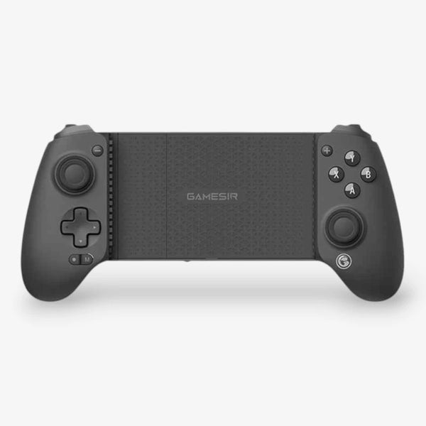 GameSir G8+ game controller front view, black with buttons and sticks