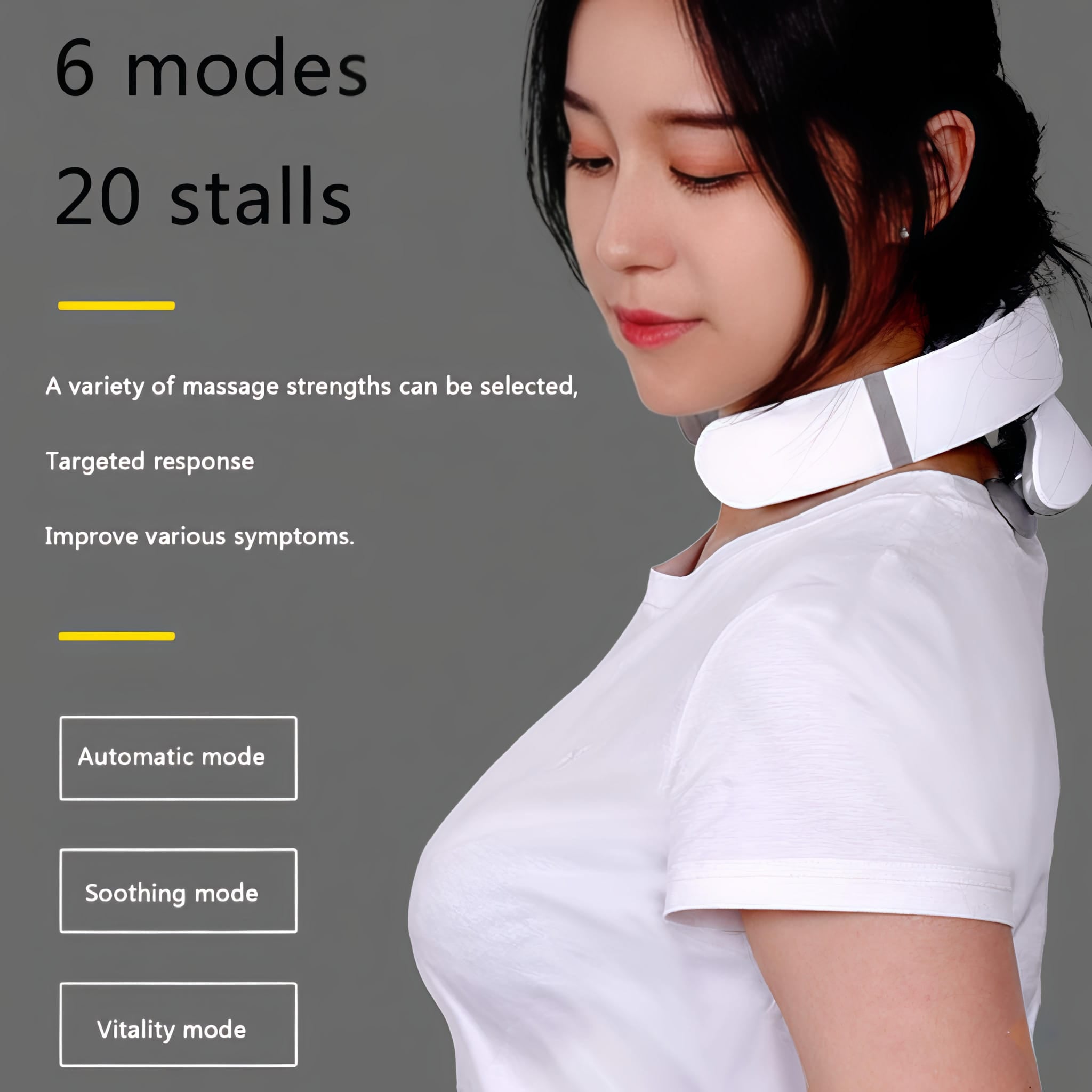Electric Pulse Neck Massager with Thermotherapy - Cervical Pain and Muscle Tension Relief