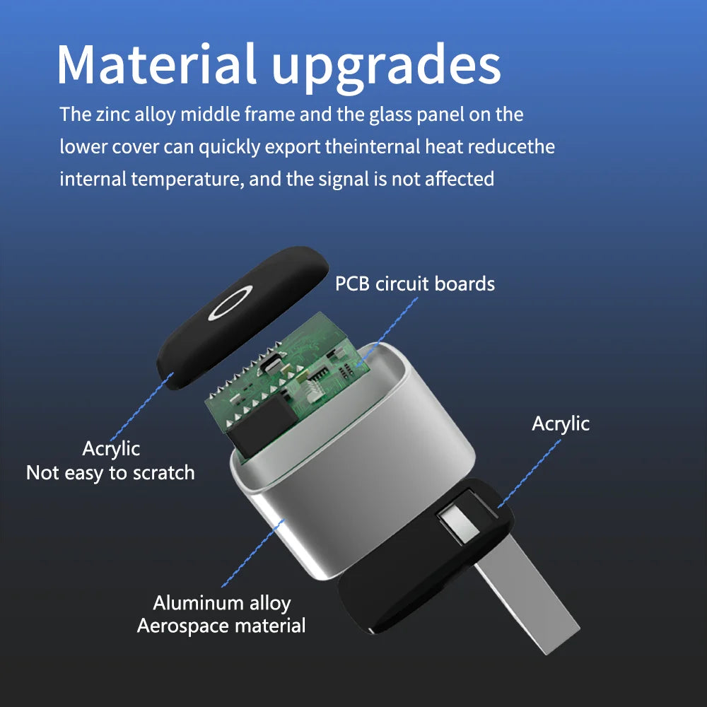Mini Wireless Adapter, Small USB CarPlay and Android Auto Dongle ODM Converter for Apple iOS and Android Devices