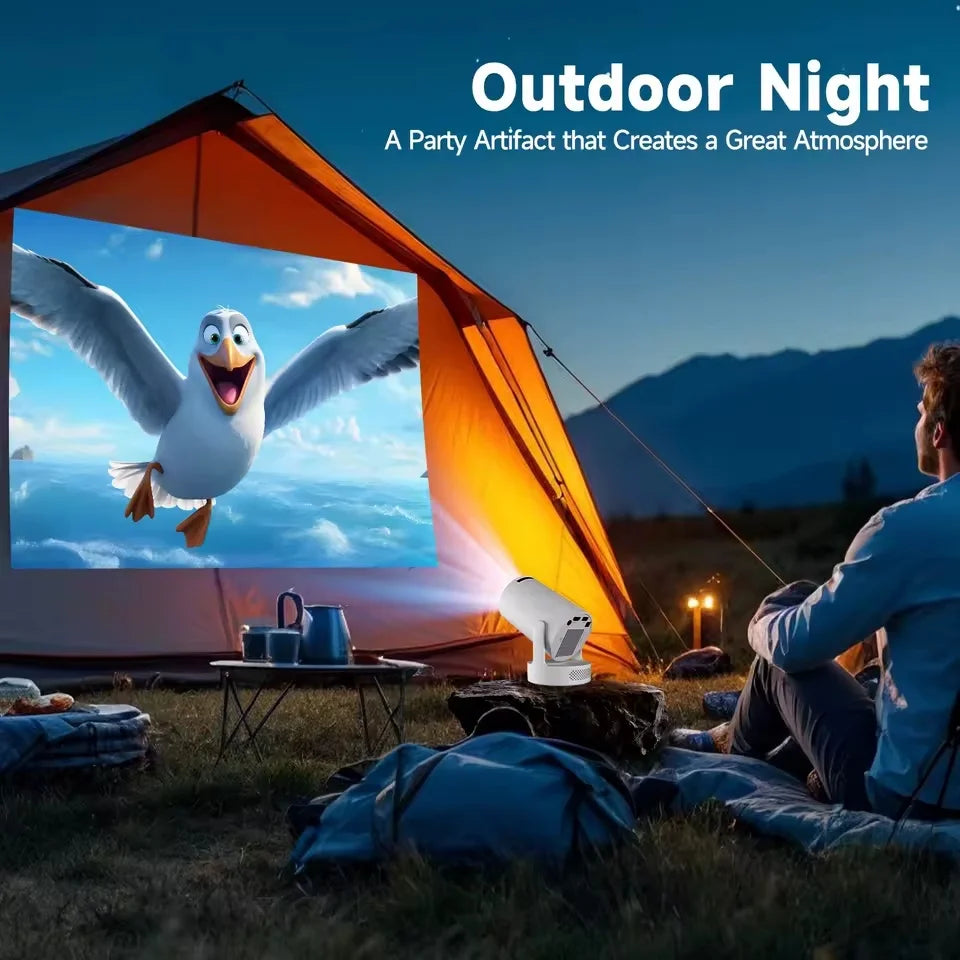 Dazzler HY300 Ultra mini projector 4K Ultra HD portable home theater with smart WiFi and Bluetooth for indoor and outdoor entertainment