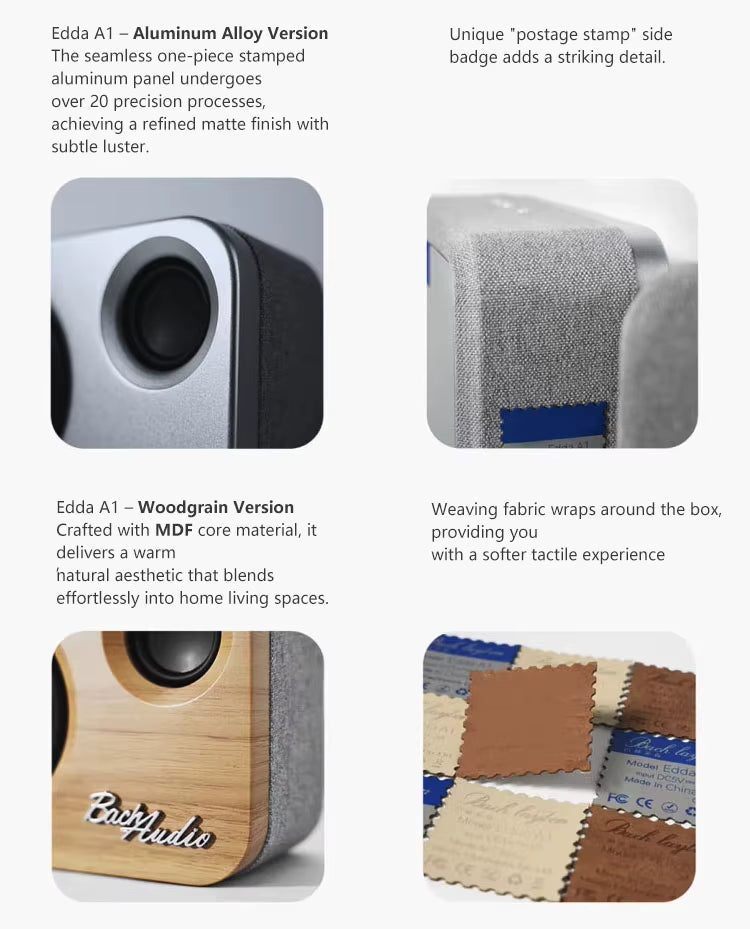 Altoparlante per ufficio domestico – Sistema audio portatile Golden Sound da scaffale in legno BT5.4 da 30 W