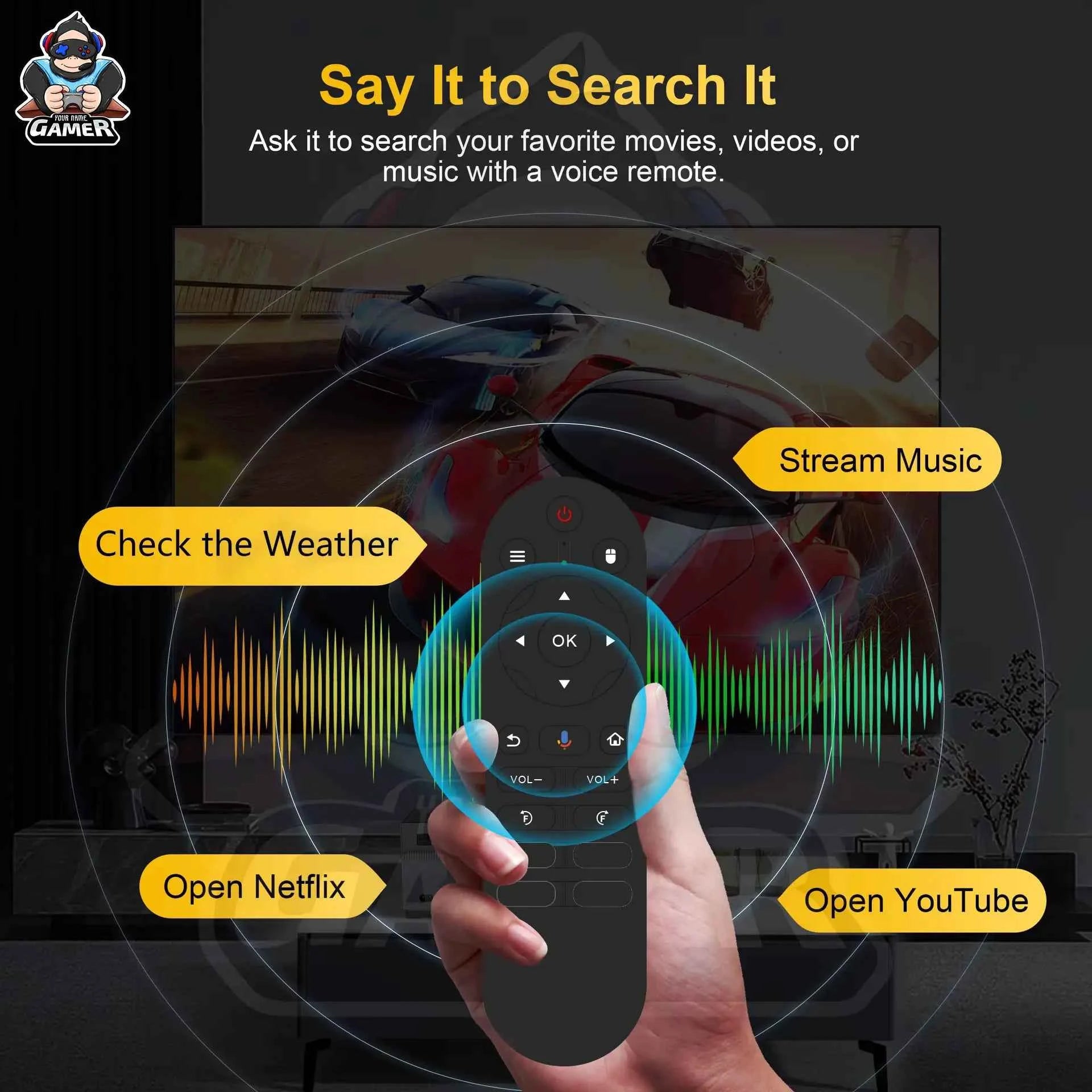 HCS350 Pro+ Smart Mini Projector | 4K Input, Android 16, 450 ANSI Lumens. 200" Home Cinema