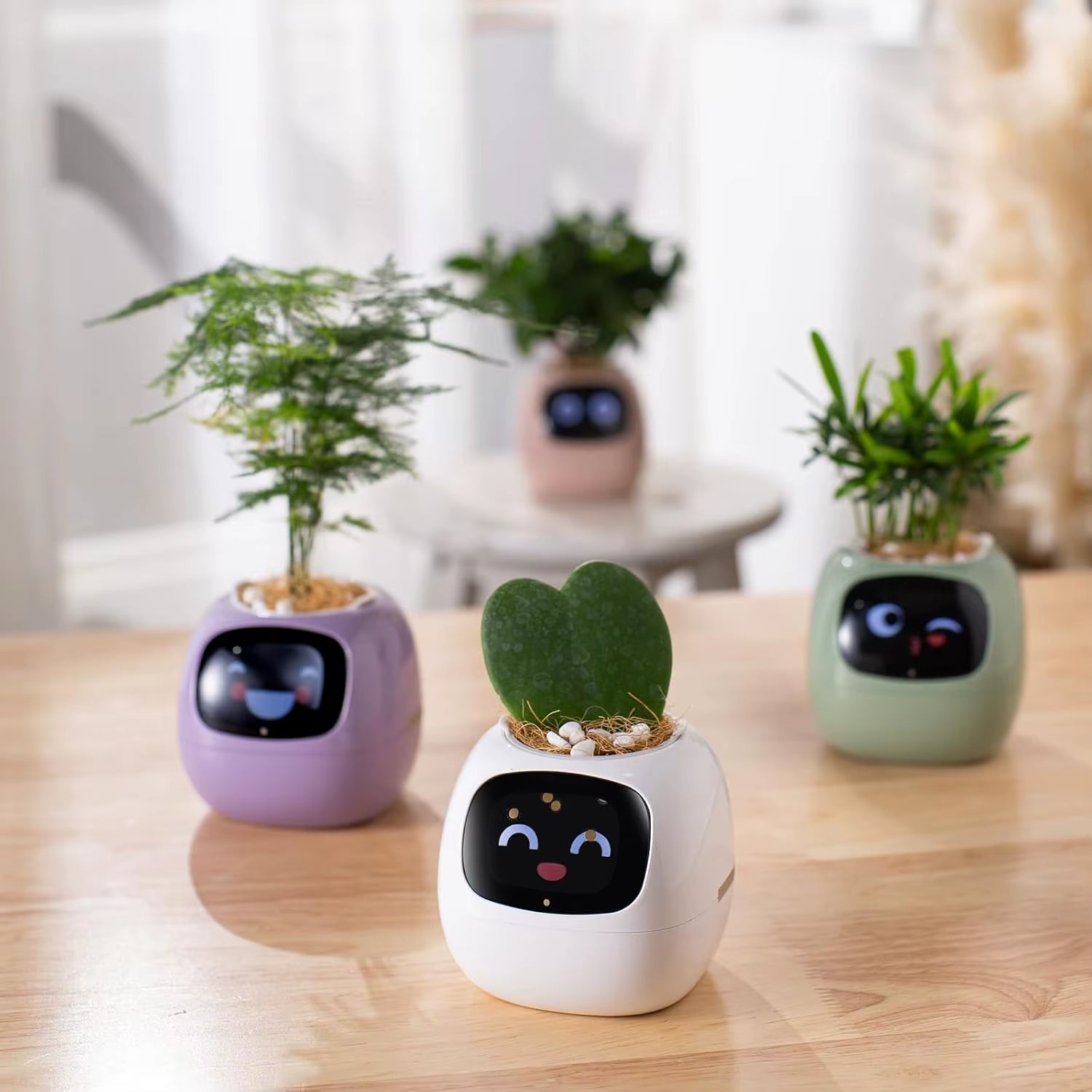AI Smart Planter Gesture Interaction Gardening Device with Real Time Water Monitoring, Intelligent Pots for Smart Home