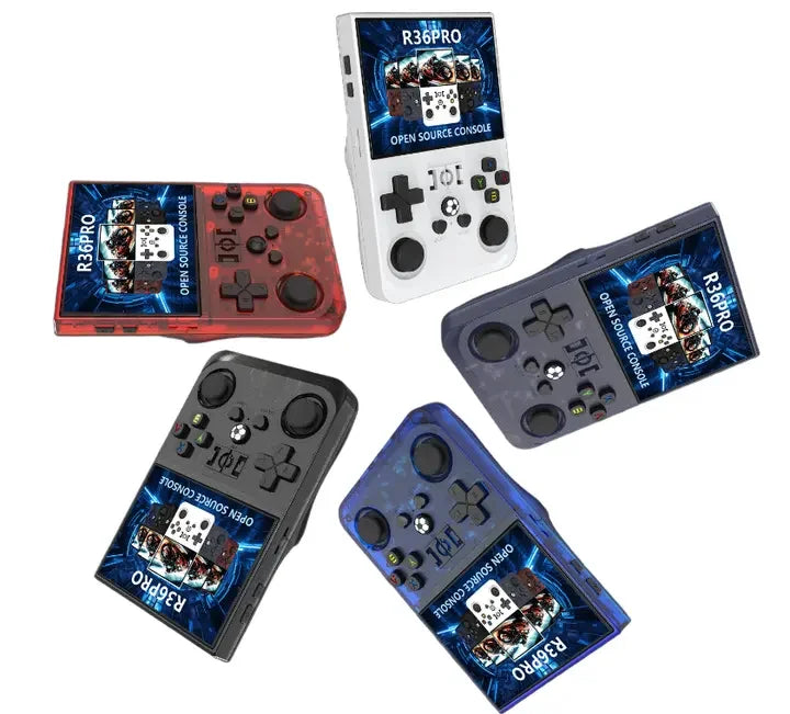 R36 Pro Console 640×480 Retro Handheld Gaming System with 64GB or 128GB Storage, TV Output, and Classic Arcade Support