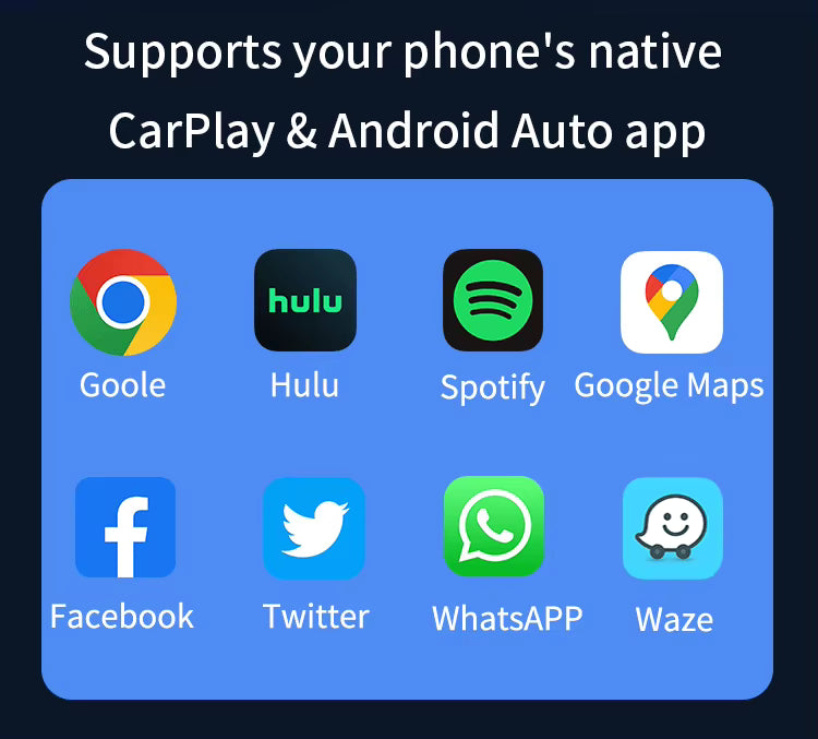 Mini Wireless Adapter, Small USB CarPlay and Android Auto Dongle ODM Converter for Apple iOS and Android Devices