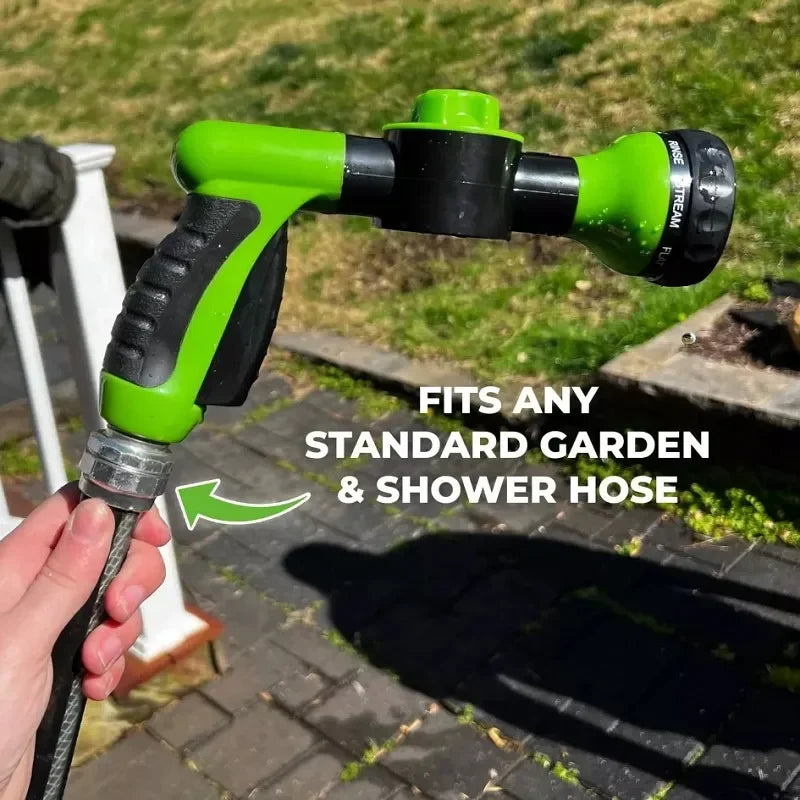 Pet Shower Nozzle 3 Mode Adjustable Multi-Use Dog Shower Gun with Hose, Foam Soap Sprayer for Pet Bath, Car Wash and Cleaning Tools