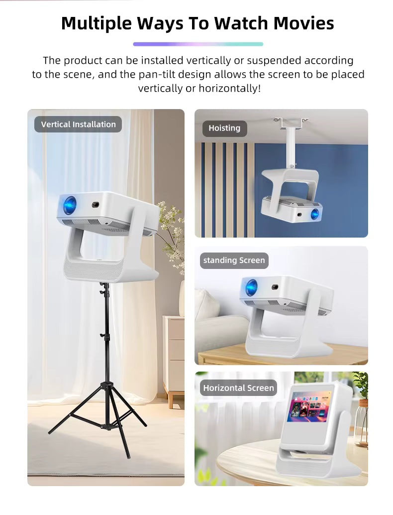 C3 Flick Projector Smart Touch Pad, Android OS, 5G WiFi, Bluetooth, 4K Presentation Equipment