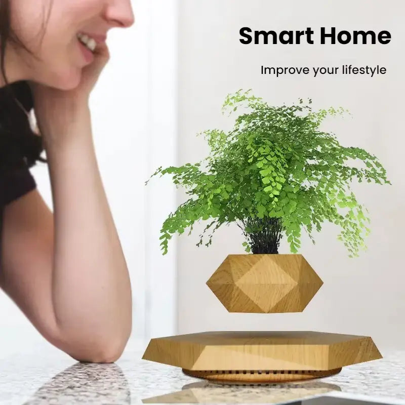 Magnetic Levitation Planter, Nordic Floating Flower Pot for Indoor Decor and Creative Home Gifts