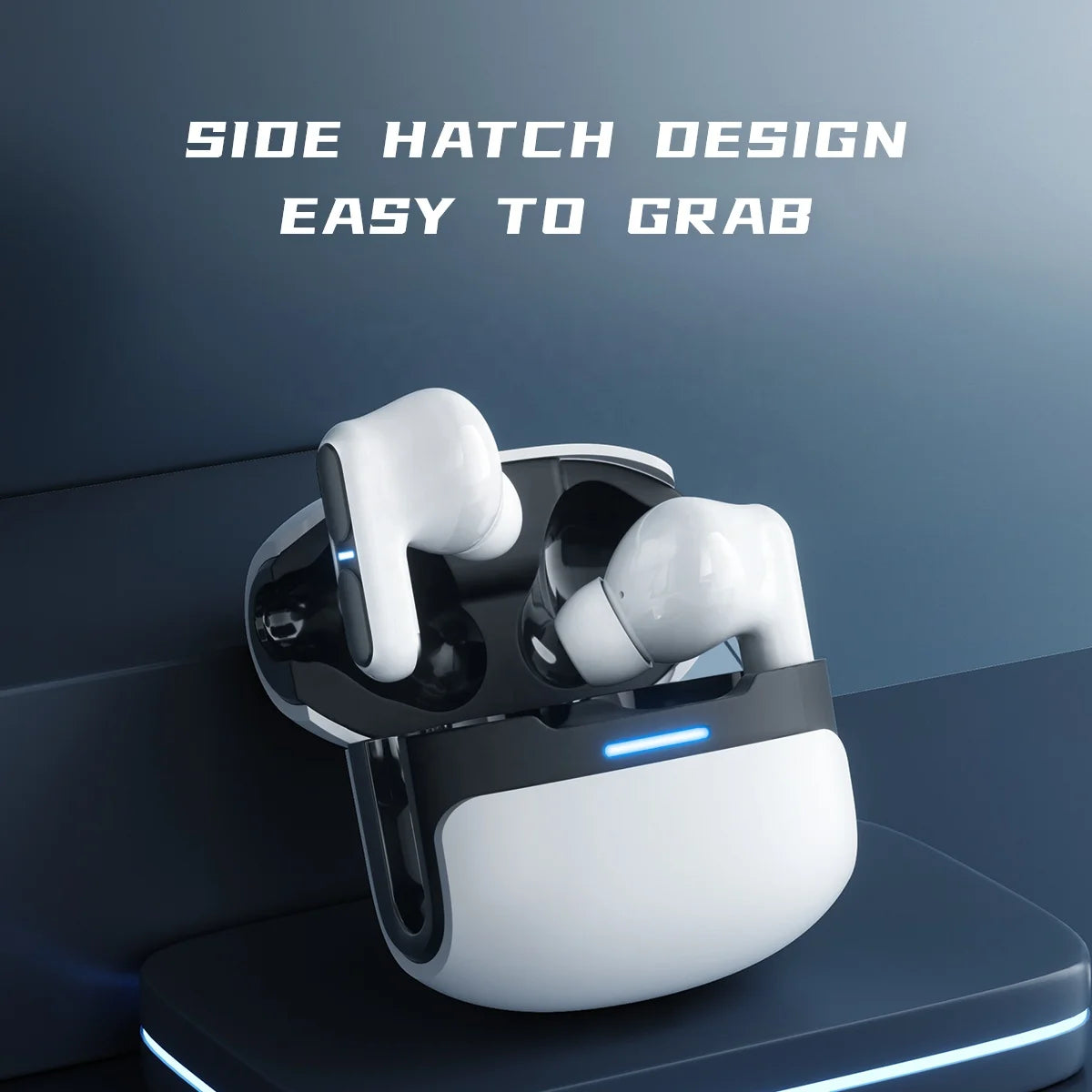 Langsdom Gaming Earbuds – Bluetooth Headset with Mic, HiFi Bass Stereo Sound, TWS True Wireless, Sports Fit, LED Design