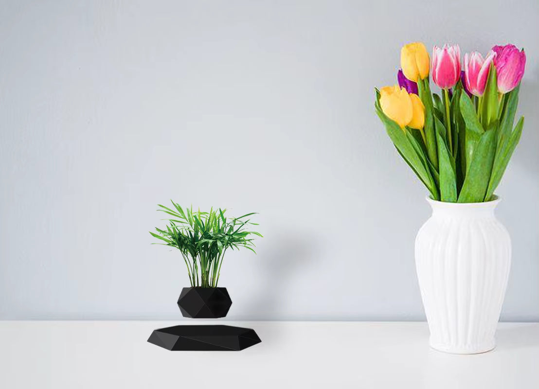 Magnetic Levitation Planter, Nordic Floating Flower Pot for Indoor Decor and Creative Home Gifts