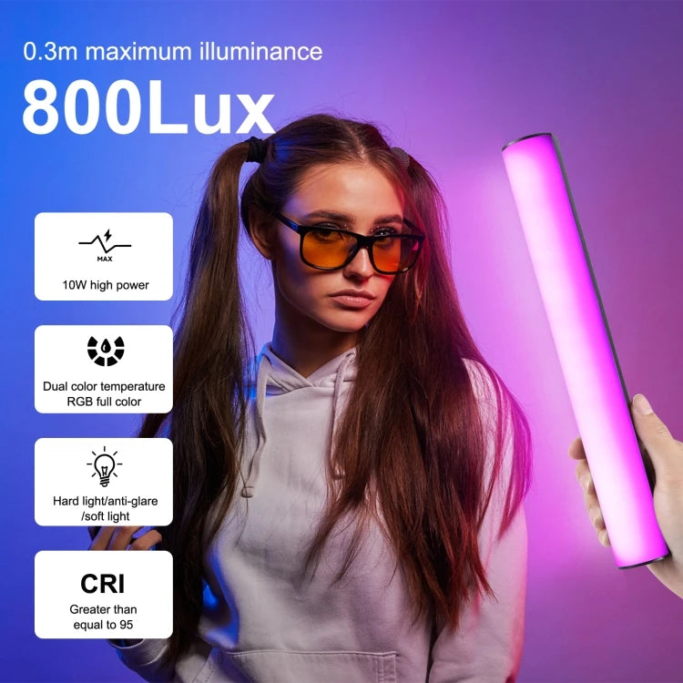 PULUZ RGB Light 30cm Handheld Magnetic LED Fill Stick, Full Color Photography & Selfie Lighting
