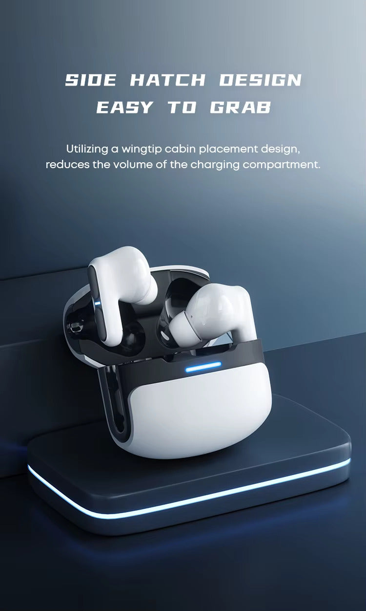 Langsdom Gaming Earbuds – Bluetooth Headset with Mic, HiFi Bass Stereo Sound, TWS True Wireless, Sports Fit, LED Design