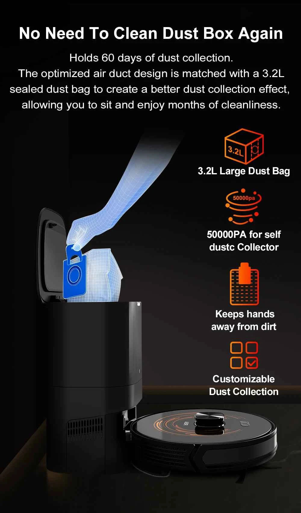 Smart Life Tuya Robot Vacuum Cleaner Smart App Remote Control