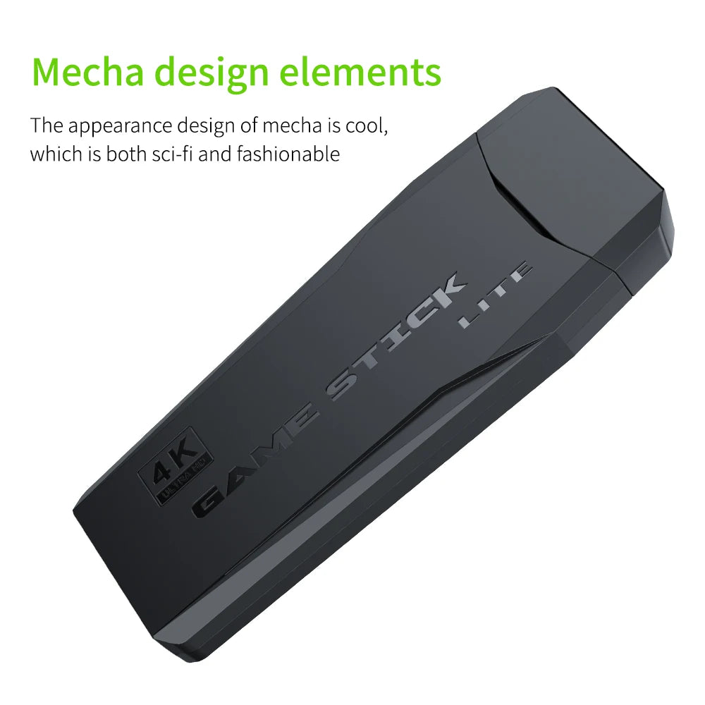 Retro Game Stick – 2.4G Wireless Console, 4K Output, 20,000+ Games, 64GB, Plug & Play Emulator for GBA/FC/PS1/MD/Dendy