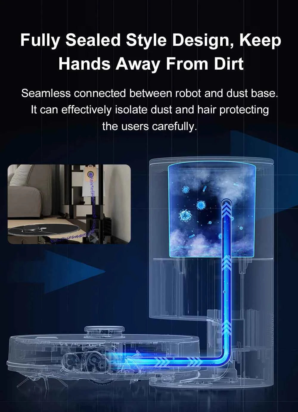 Smart Life Tuya Robot Vacuum Cleaner Smart App Remote Control