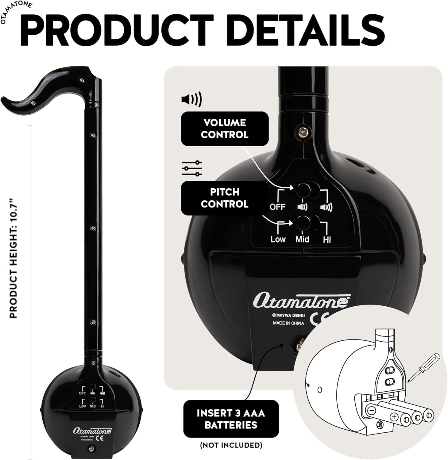 Musical Tadpole Otamatone Japanese Electronic Toy Instrument