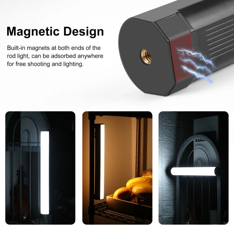 PULUZ RGB Light 30cm Handheld Magnetic LED Fill Stick, Full Color Photography & Selfie Lighting