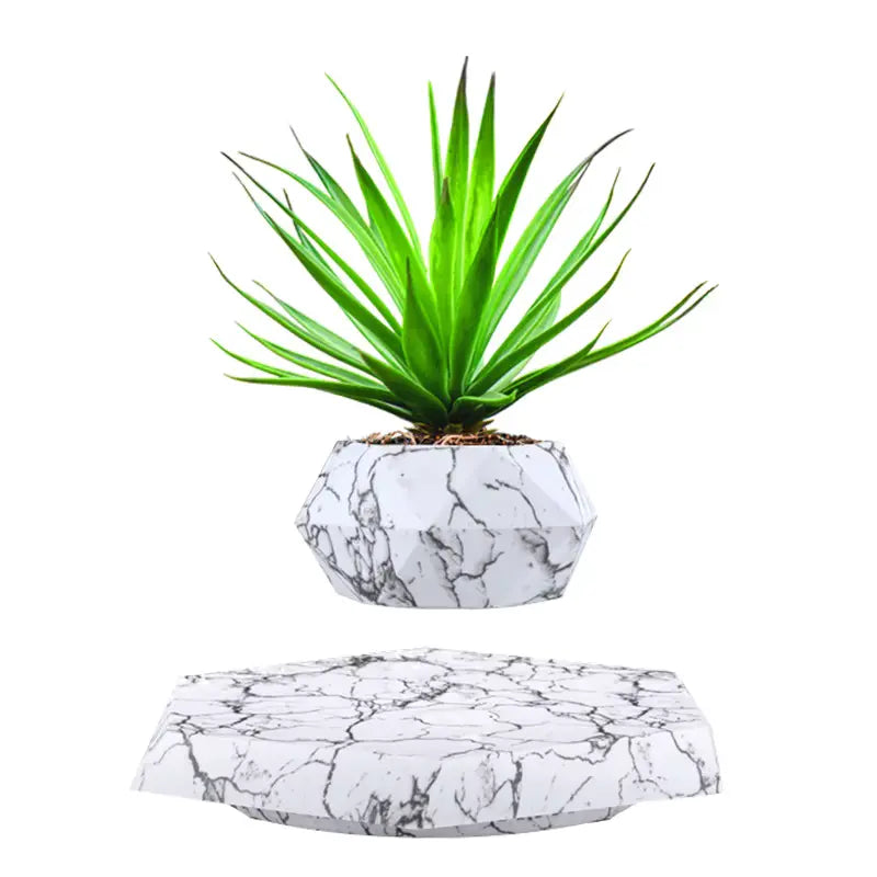 Magnetic Levitation Planter, Nordic Floating Flower Pot for Indoor Decor and Creative Home Gifts
#Color=Marble,Marmo
