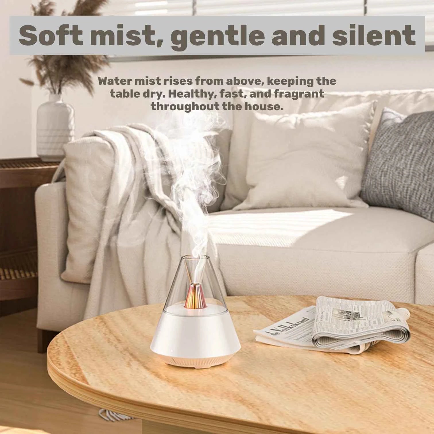 J33 Portable Humidifier Aromatherapy Diffuser Atmosphere Lamp Night Light USB