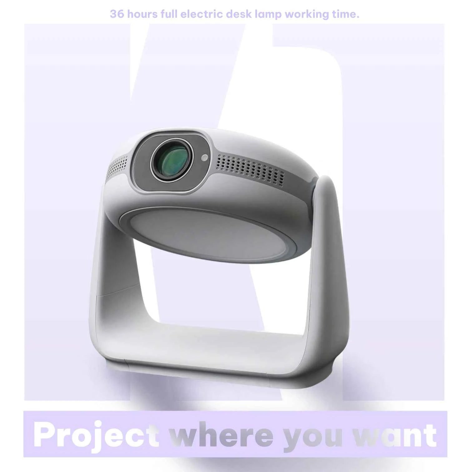 K1 Smart Mini Projector Android 11 WiFi 6 1080P Native 4K Support Home Cinema Rotating