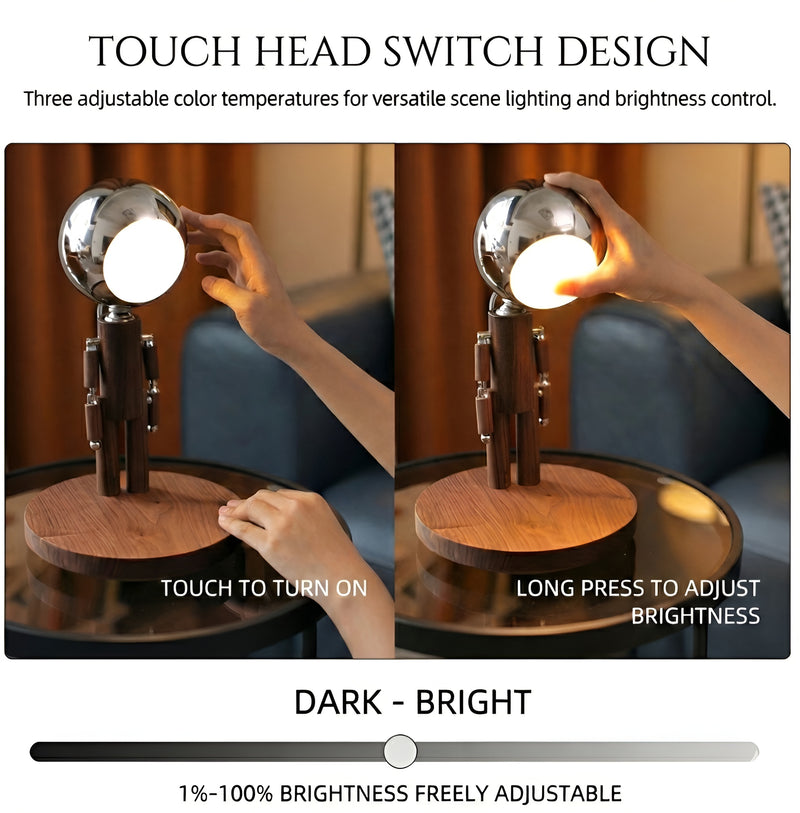 3 Color Temperatures via Touch Control
