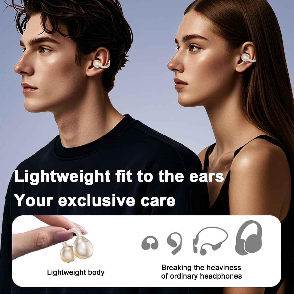 M91 Earbuds | Open Ear Wireless Earphones with Air Conduction, Hi-Res Sound, HD Calls