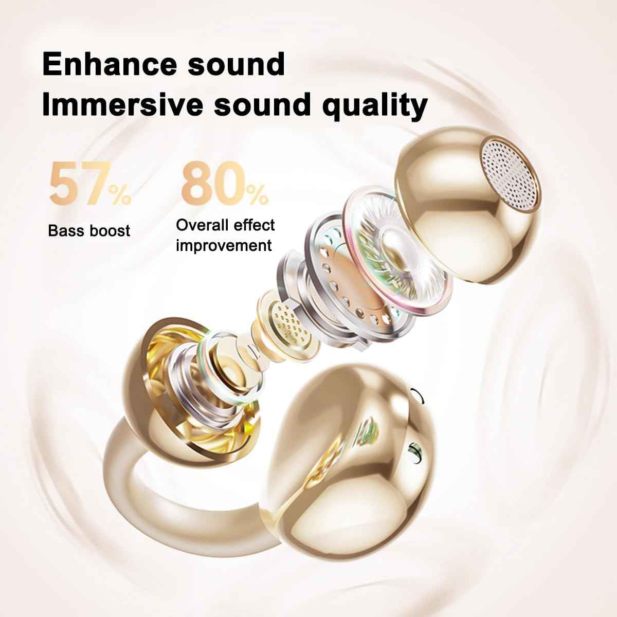 M91 Earbuds | Open Ear Wireless Earphones with Air Conduction, Hi-Res Sound, HD Calls
