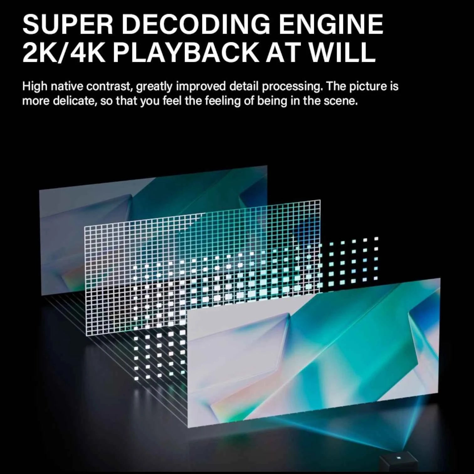 P50 1080P Home Projector 800 ANSI 4K UHD Auto Focus WiFi 6 Smart System