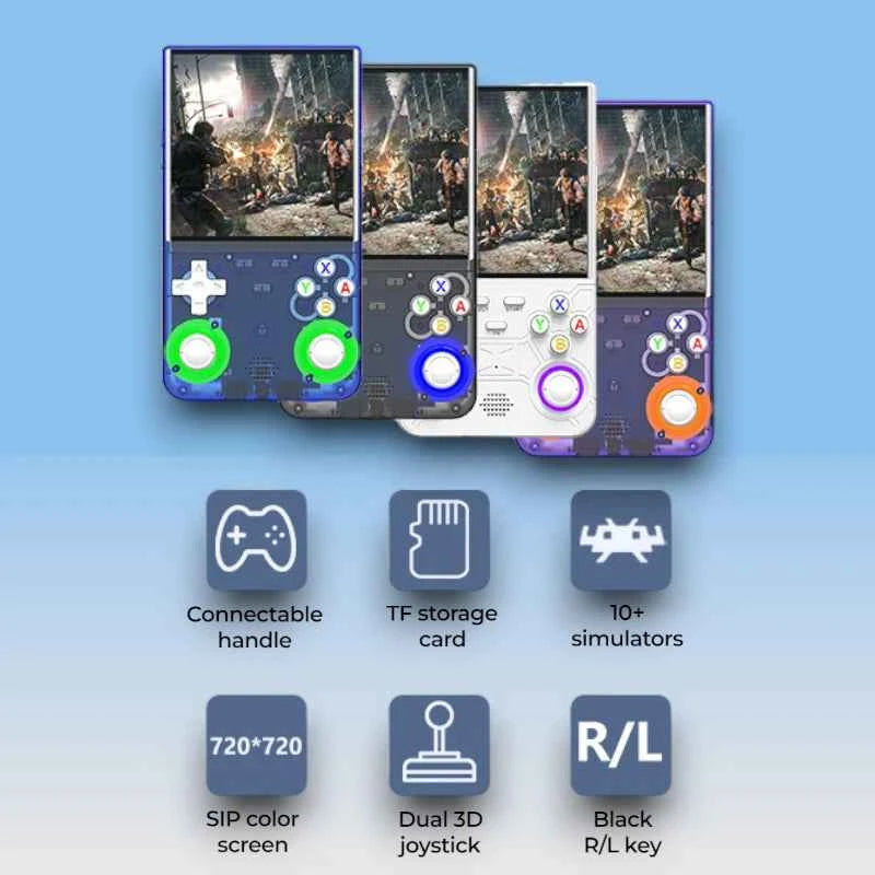 R36 Ultra Retro Handheld Console, 4.0" Display, Linux Open-Source System, Portable Video Game Player