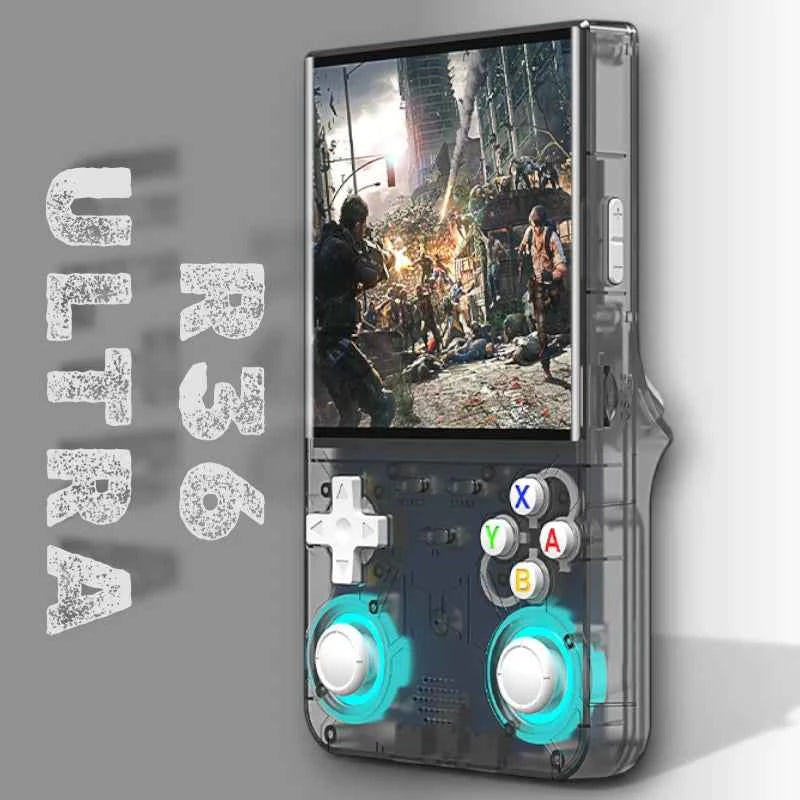 R36 Ultra Retro Handheld Console, 4.0" Display, Linux Open-Source System, Portable Video Game Player
#Color=Gray,Grigio