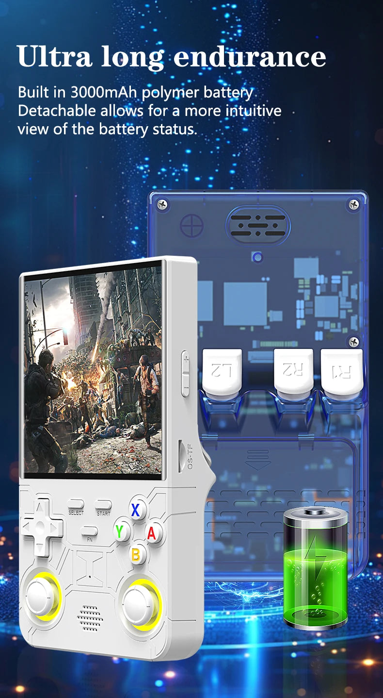 R36 Console – Ultra Retro Handheld, 4.0" Display, Linux Open-Source System, 128GB Storage, Portable Video Game Player