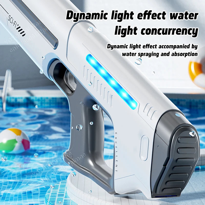 Water Blaster Pro – Fully Automatic Electric Water Gun with Large Capacity and Self-Absorbing System | Summer Outdoor Toy Gift for Kids