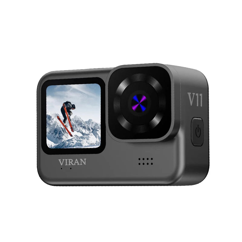VIRAN Action Camera 5K & 4K60FPS WiFi Sports Cam with Anti-Shake, Waterproof Body, Remote Control, Dual Screen, Pro Drive Recorder