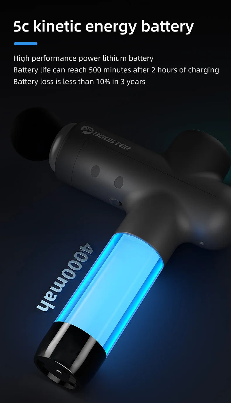 Booster Lightsaber Massage Gun - Smart-Hit Percussion Massager for Deep Muscle Recovery