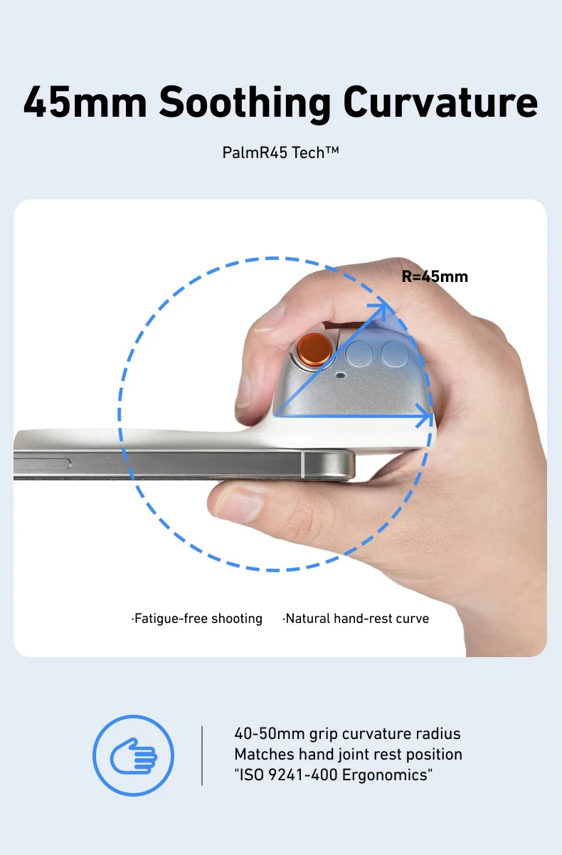 TELESIN Camera Grip Magnetic Phone Holder with Shooting Aid and Remote Control for iPhone and Android Devices