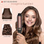 3 in 1 Hair Curler Straightener Brush Ceramic Thermal Curling Iron Volumizing Comb with Double PTC Heater, Professional Heated Styling Tool