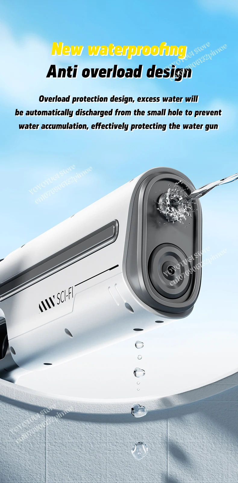 Water Blaster Pro – Fully Automatic Electric Water Gun with Large Capacity and Self-Absorbing System | Summer Outdoor Toy Gift for Kids
