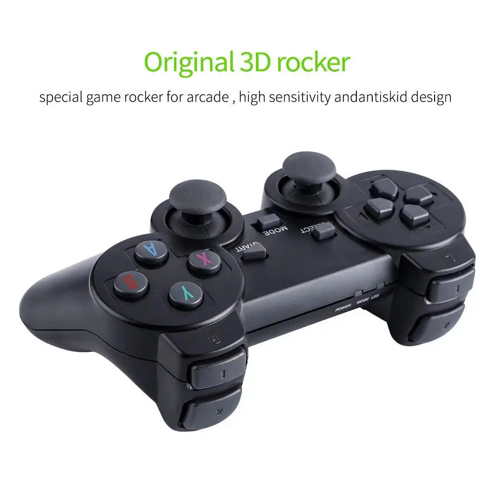 Retro Game Stick – 2.4G Wireless Console, 4K Output, 20,000+ Games, 64GB, Plug & Play Emulator for GBA/FC/PS1/MD/Dendy
