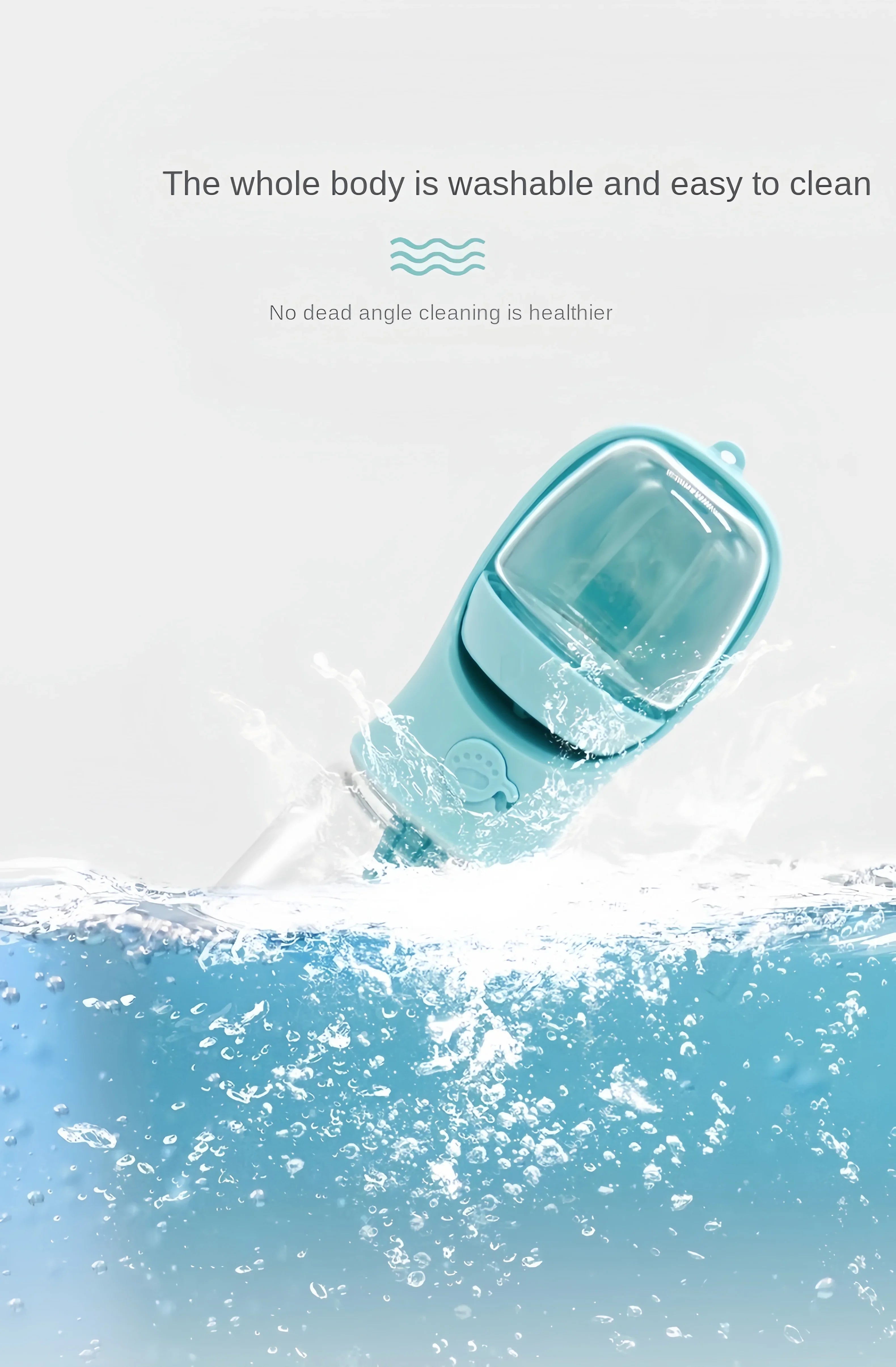 Portable Pet Bottle 550ml with Food and Water Container, Travel Feeder Bowl for Dogs and Cats, Outdoor Leak-Proof Dispenser for Puppies and Small Pets
