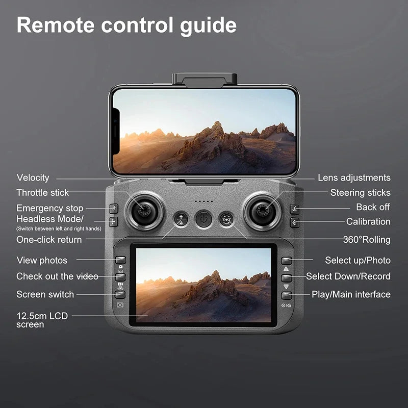 Xiaomi S156 Drone Professional 8K Camera, 5G WiFi FPV, Screen Remote Control, Obstacle Avoidance Quadcopter