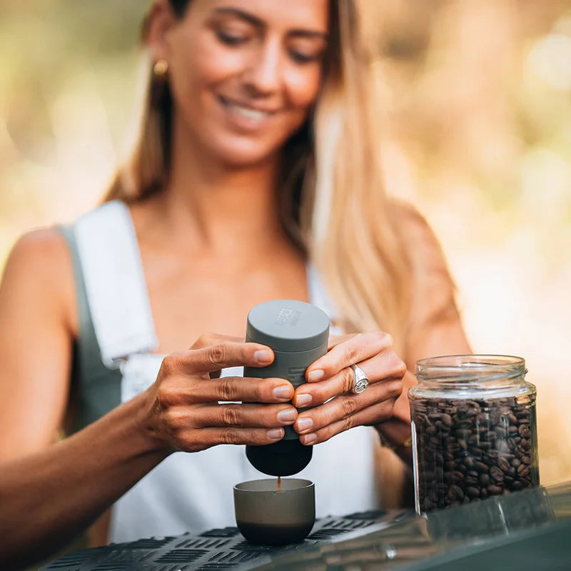 WACACO Portable Espresso Minipresso GR2 Coffee Maker for Ground Coffee | Travel, Camping & Gift-Ready Outdoor Machine