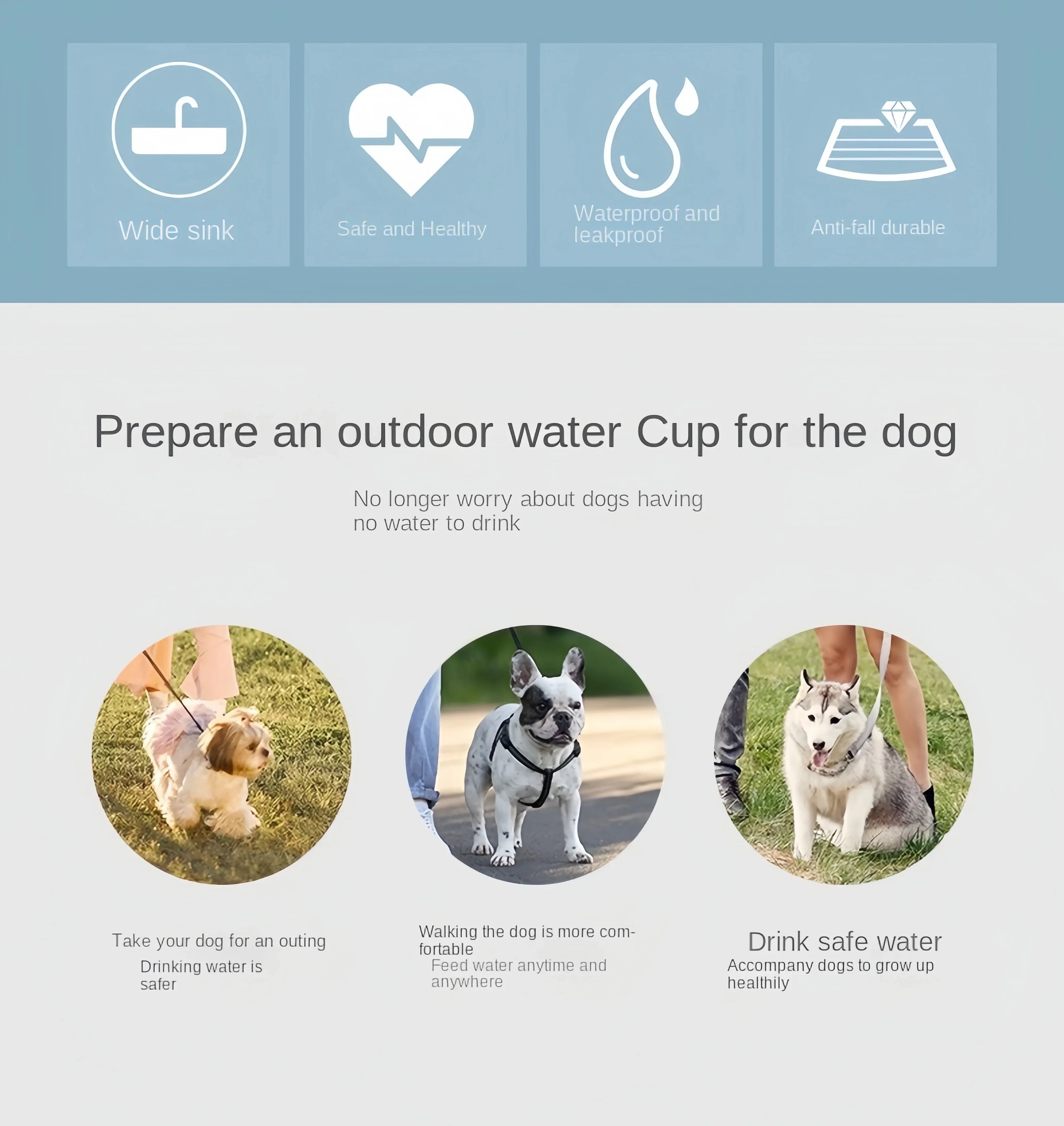 Portable Pet Bottle 350ml with Food and Water Container, Travel Feeder Bowl for Dogs and Cats, Outdoor Leak-Proof Dispenser for Puppies and Small Pets