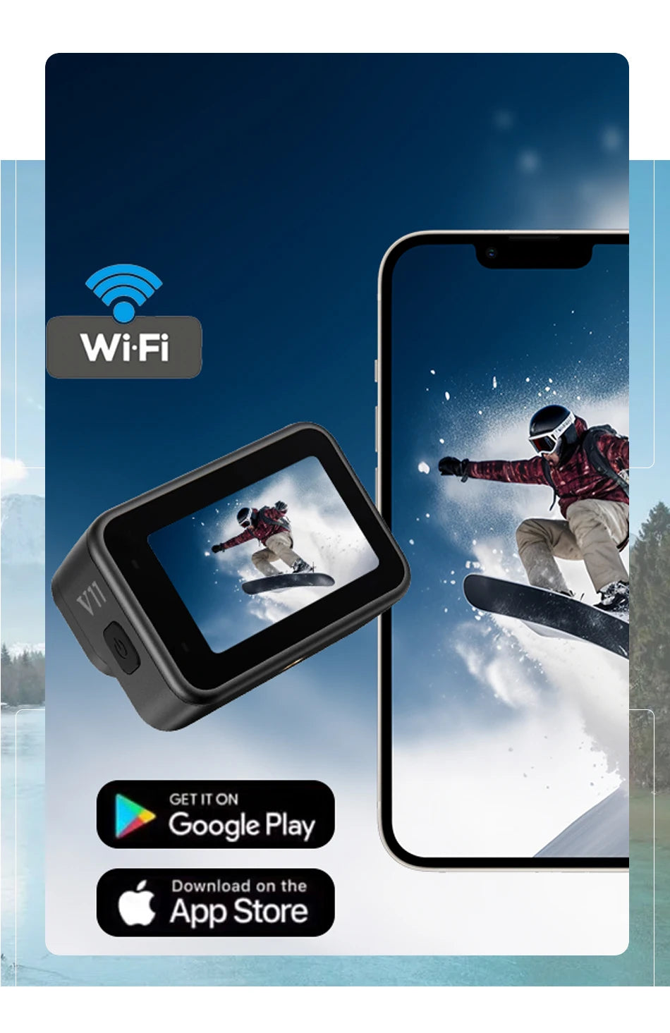 CERASTES Action Camera V11 5K/4K60FPS WiFi Waterproof Sports Cam with Anti-Shake, Remote Control, Dual Screen, and Pro Drive Recording