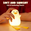 Duoduo Duck Cute Night Light with Touch Control, Rechargeable Lamp for Bedroom and Living Room
