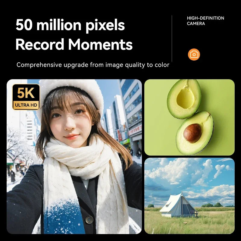 Xiaomi Digital Camera – 4K 50MP Compact Video Recorder with 16X Zoom, Anti-Shake, Flash, and Outdoor Shooting Features