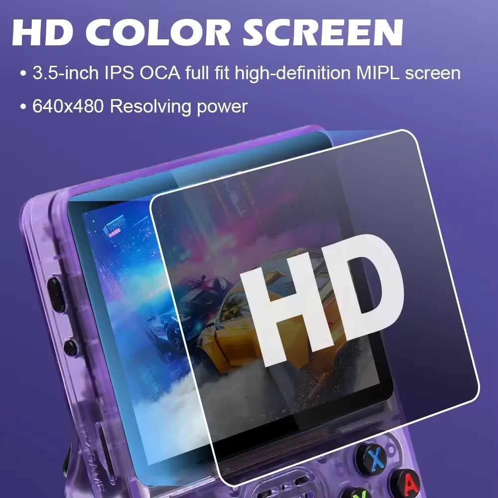 R36S Console Open-Source Retro Handheld, Linux Gaming System with 3.5" IPS Display, Portable Classic Game Player for Kids and Adults