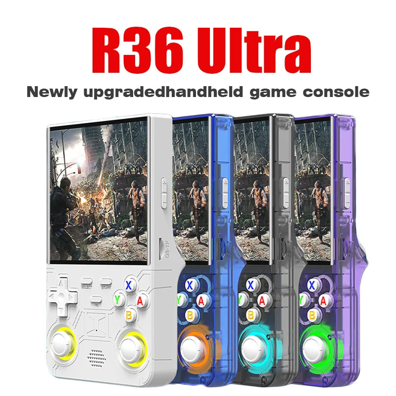R36 Console – Ultra Retro Handheld, 4.0" Display, Linux Open-Source System, 128GB Storage, Portable Video Game Player