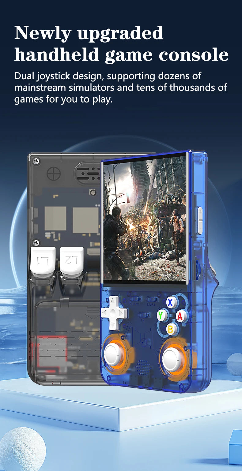 R36 Console – Ultra Retro Handheld, 4.0" Display, Linux Open-Source System, 128GB Storage, Portable Video Game Player
