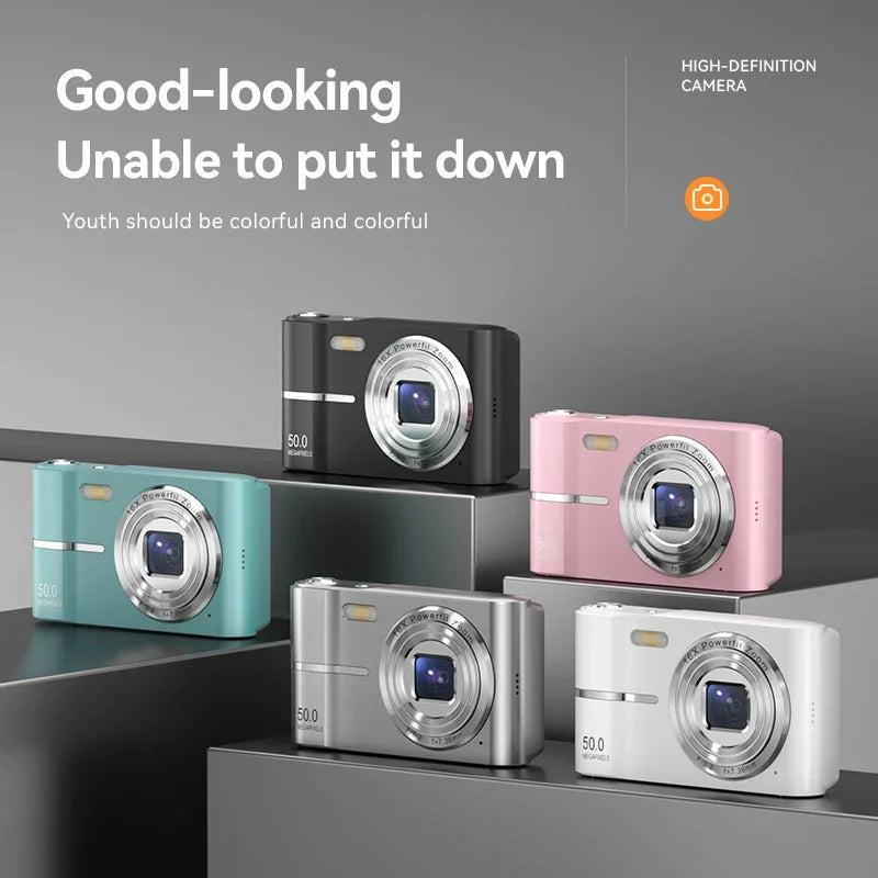 Xiaomi Digital Camera – 4K 50MP Compact Video Recorder with 16X Zoom, Anti-Shake, Flash, and Outdoor Shooting Features