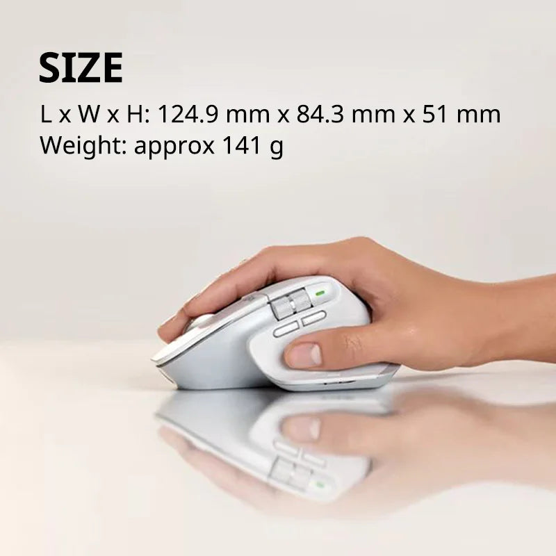 Logitech Wireless Mouse – MX Master 3S Bluetooth Ergonomic Mouse with Multi-Device Control and Cross-Screen Workflow for Laptop and Desktop